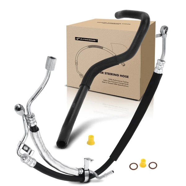 2 Pcs Power Steering Pressure & Return Line Hose Assembly for 2009-2010 Subaru Forester