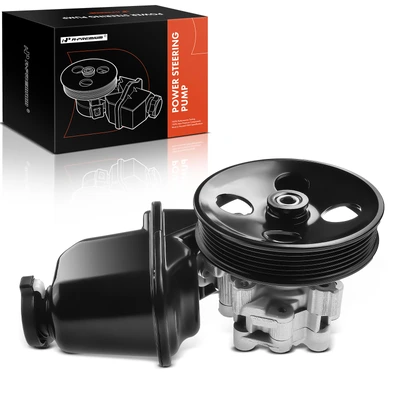 Power Steering Pump with Reservoir & Pulley