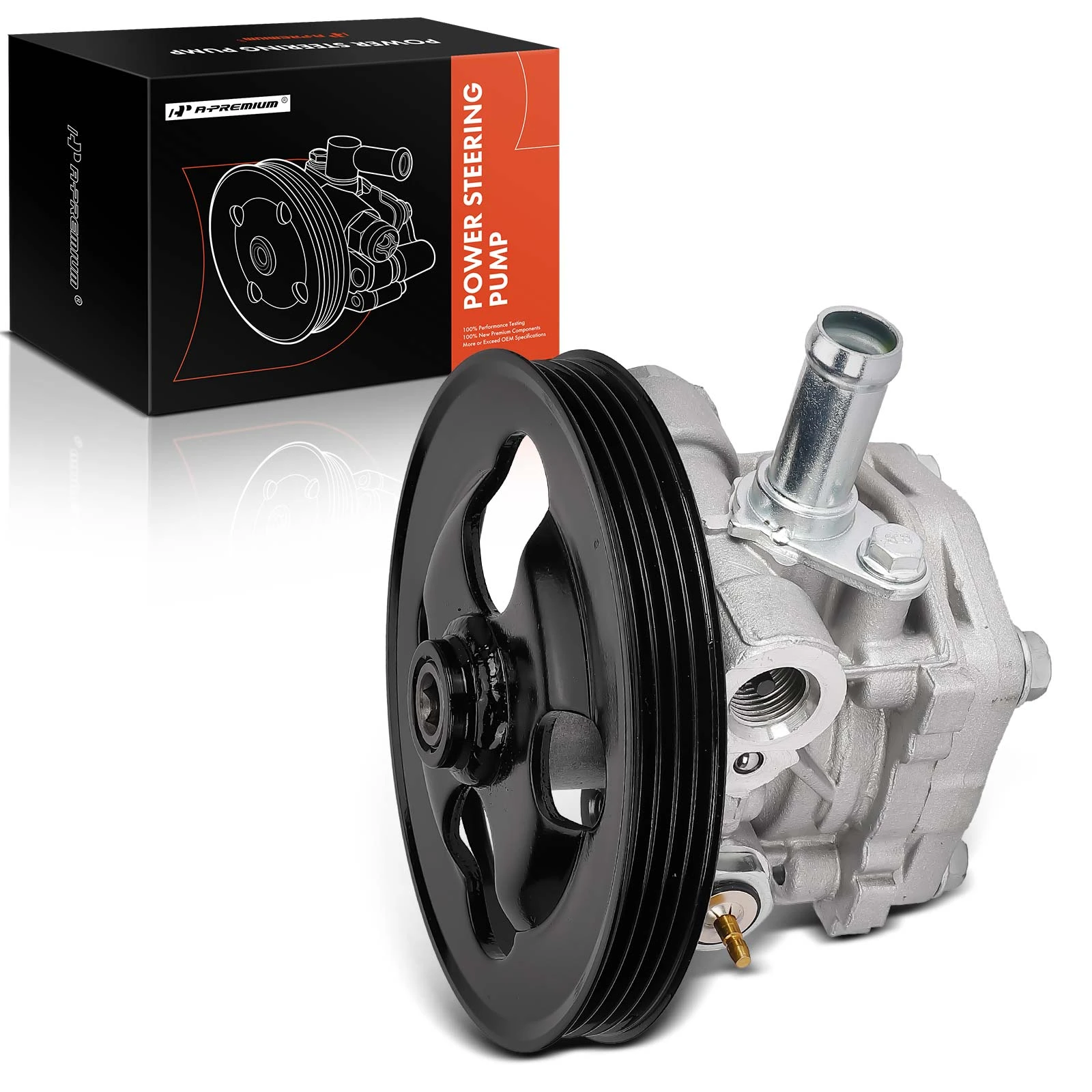 The A-premium Power Steering Pump with Pulley for Suzuki Grand Vitara 99-05 Chevrolet Tracker Image 