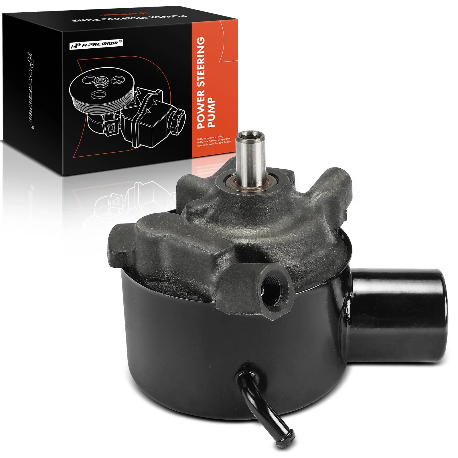 The A-premium Power Steering Pump with Reservoir for Chrysler Cordoba Dodge B300 Plymouth Cuda Image 