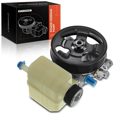 Power Steering Pump with Reservoir with Pulley