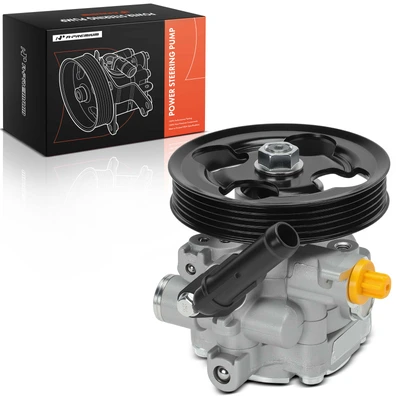 Power Steering Pump with Pulley & Hose Barb
