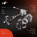 Power Steering Pump with Reservoir for 1997-2003 Jeep Wrangler