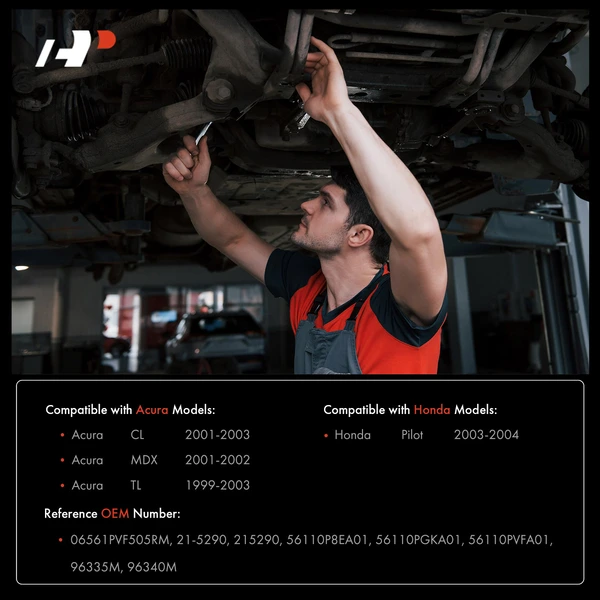 Power Steering Pump with Pulley 4PK for Honda Pilot 2003-2004 Acura MDX 2001-2002 TL CL