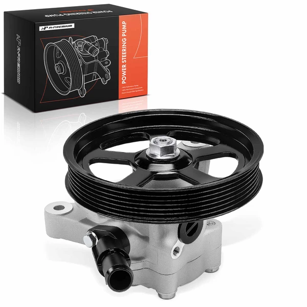 Power Steering Pump with 6-Groove Pulley for Honda Ridgeline 2006-2011 3.5L SOHC