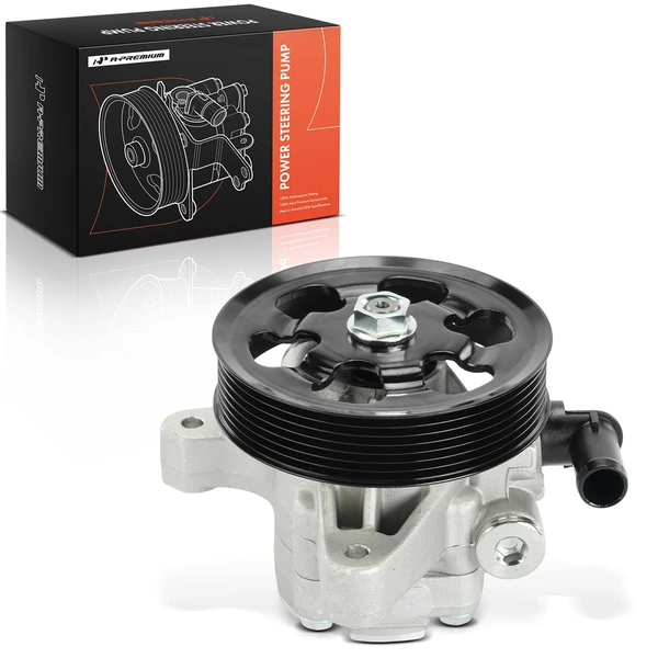 Power Steering Pump with Pulley & Hose Barb for Acura TSX 2004-2005