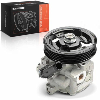 Power Steering Pump with Pulley & Sensor