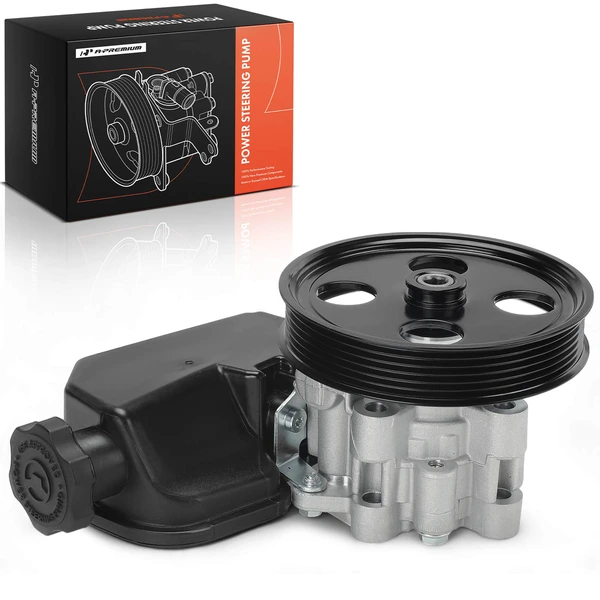 Power Steering Pump with Reservoir & Pulley for 2005-2010 Jeep Grand Cherokee