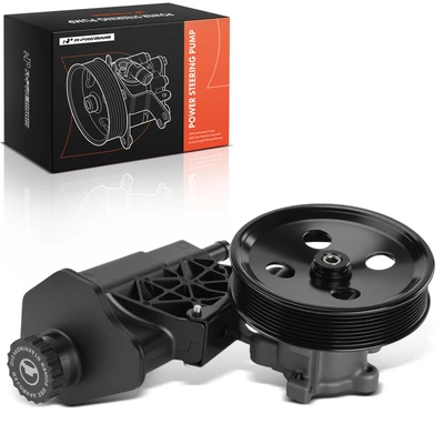 Power Steering Pump with Reservoir & Pulley