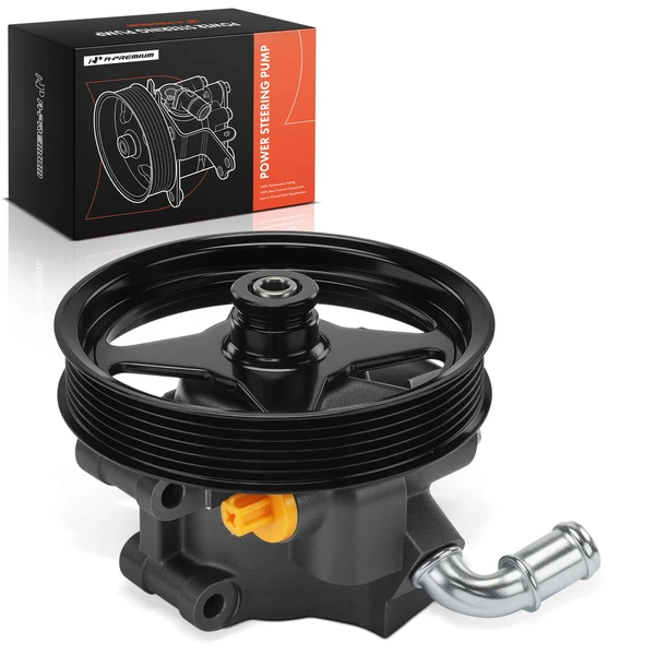 Power Steering Pump with 6-Groove Pulley for 2007-2010 Ford E-150