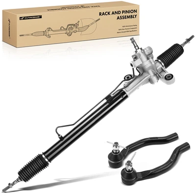 3 Pcs Front Power Rack & Pinion & Tie Rod End Kit