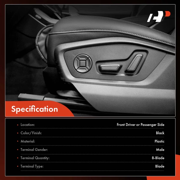 Front Power Seat Switch for Buick LeSabre Pontiac Bonneville 00-05 Grand Prix