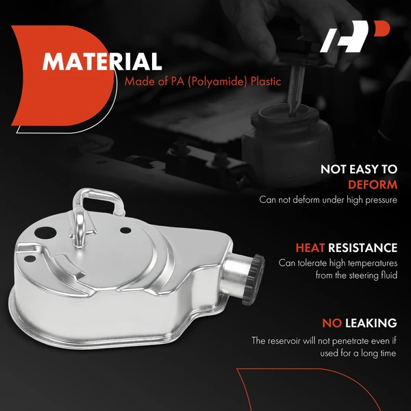 Power Steering Reservoir with Cap for Chevy Tahoe GMC Sierra 1500 Yukon Cadillac