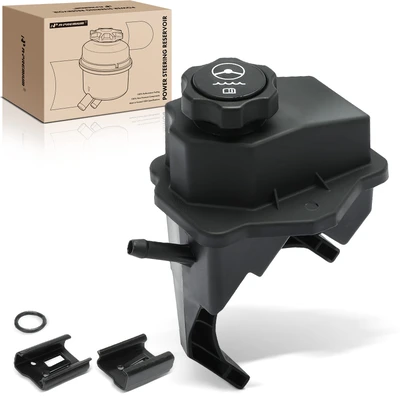 Power Steering Reservoir with Cap & Bracket