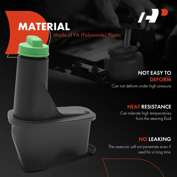 Power Steering Reservoir with Cap for Volkswagen Jetta 1996-1999 Golf 1996-1998 Cabrio