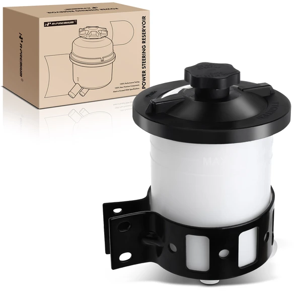 Power Steering Reservoir with Cap & Bracket for 2003-2007 International Harvester 5600i