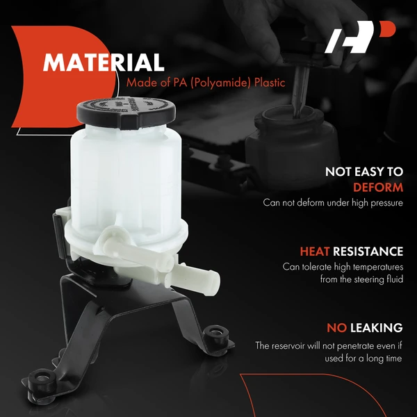 Power Steering Reservoir with Cap & Bracket for Toyota 4Runner 03-10 FJ Cruiser