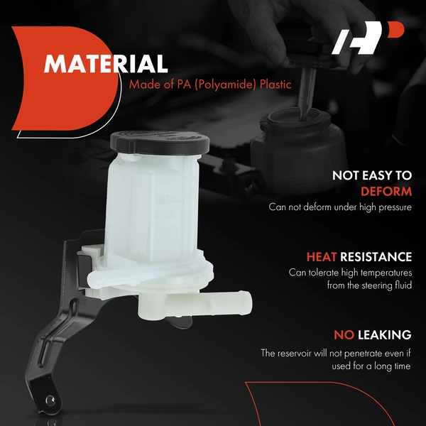 Power Steering Reservoir with Cap for Toyota Corolla 2003-2008 Matrix L4 1.8L