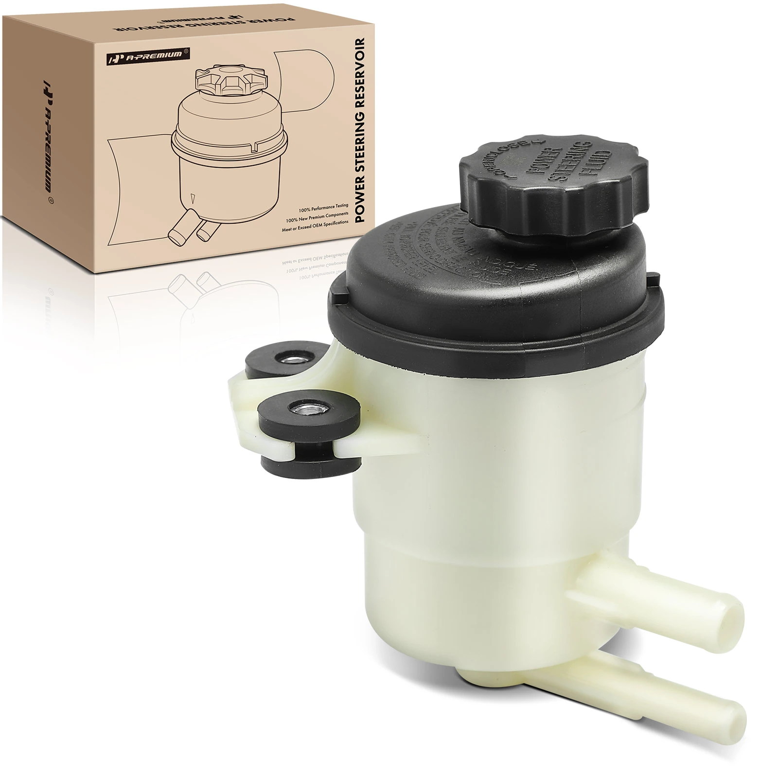 The A-premium Power Steering Reservoir with Cap for Kia Spectra 04-09 Spectra5 05-09 L4 2.0L Image 