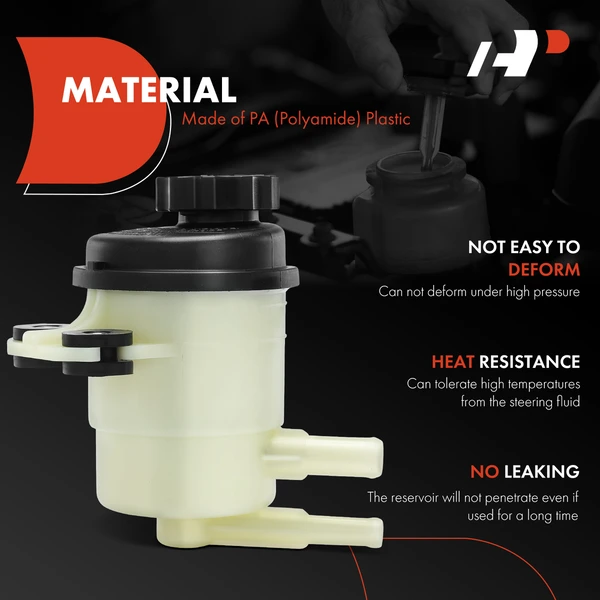 Power Steering Reservoir with Cap for Kia Spectra 04-09 Spectra5 05-09 L4 2.0L