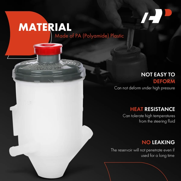 Power Steering Reservoir with Cap for Acura MDX Honda Pilot Ridgeline 2006-2014