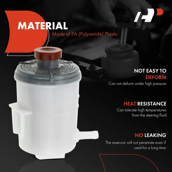 Power Steering Reservoir with Cap for Honda Element 2003-2011 L4 2.4L