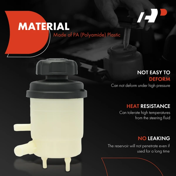 Power Steering Reservoir with Cap for Kia Soul 2010-2011 L4 1.6L