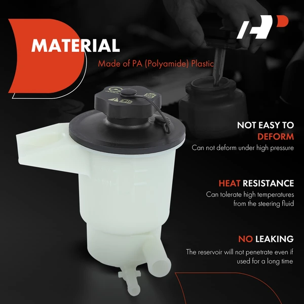 Power Steering Reservoir with Cap for Ford Mustang Explorer Mountaineer