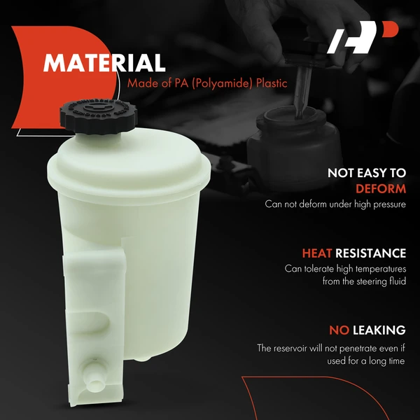 Power Steering Reservoir with Cap for Chrysler Aspen Dodge Durango Ram 1500 2500