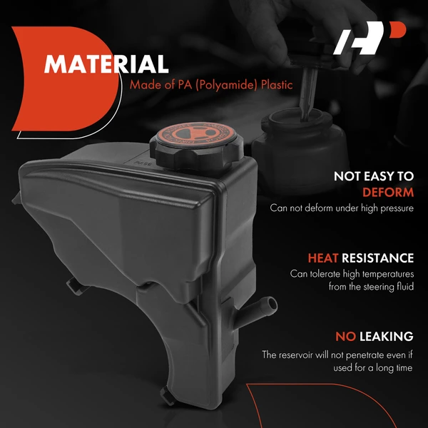 Power Steering Reservoir with Cap for Buick Century Chevrolet Oldsmobile Pontiac