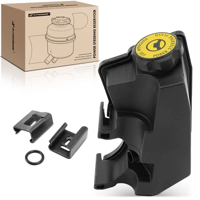 Power Steering Reservoir with Cap & Bracket