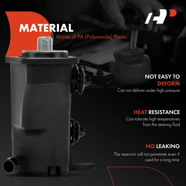 Power Steering Reservoir with Cap for Volkswagen Beetle 2006-2010 Passat L5 2.5L