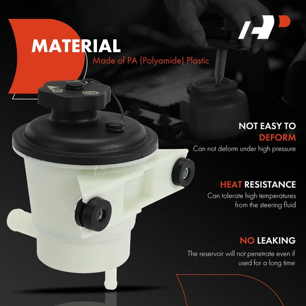 Power Steering Reservoir with Cap for Ford Escape 2001-2007 Mazda Tribute Mercury