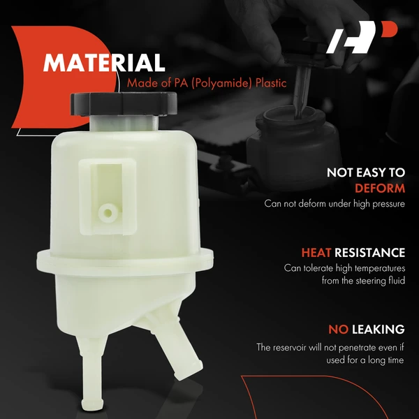 Power Steering Reservoir with Cap for Nissan Frontier 05-21 Pathfinder Xterra