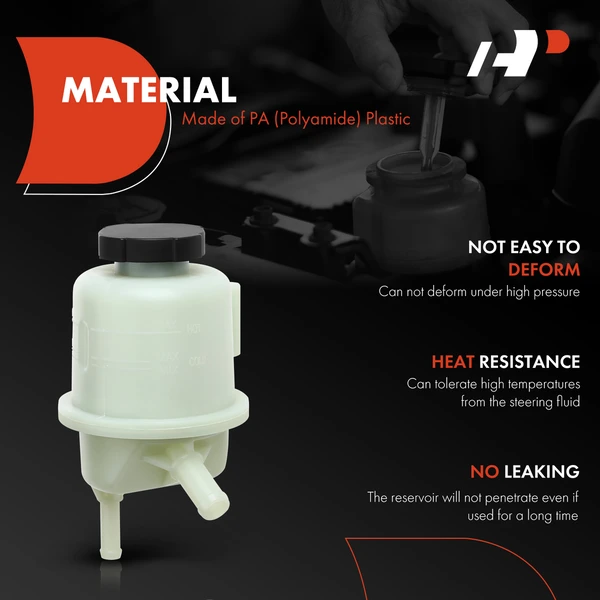 Power Steering Reservoir with Cap for Nissan Altima 02-06 Quest 04-09 Maxima