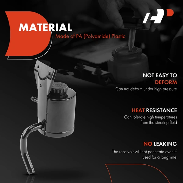 Power Steering Reservoir with Cap for Chevy Express 1500 2500 GMC Savana 1500