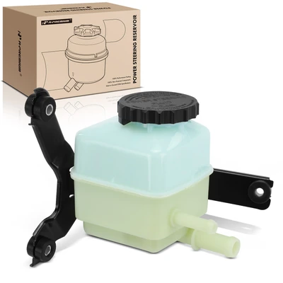 Power Steering Reservoir with Cap & Bracket