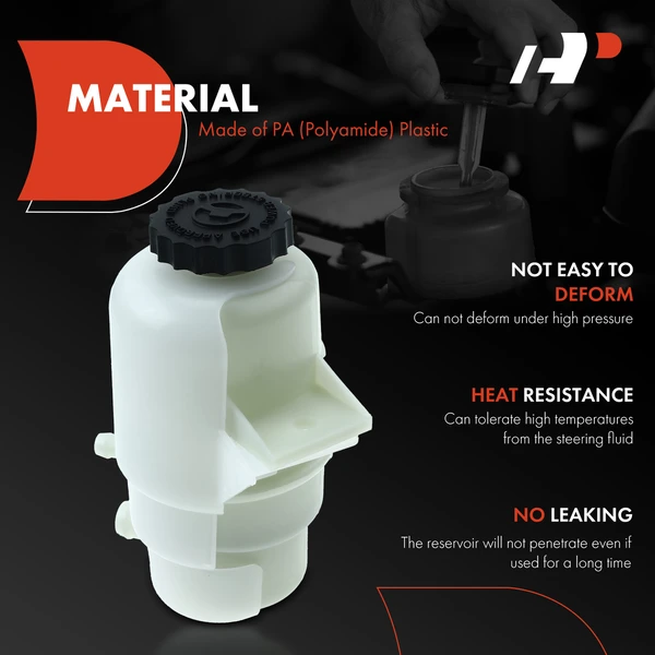 Power Steering Reservoir with Cap for Dodge Journey 2011-2020 L4 2.4L V6 3.6L