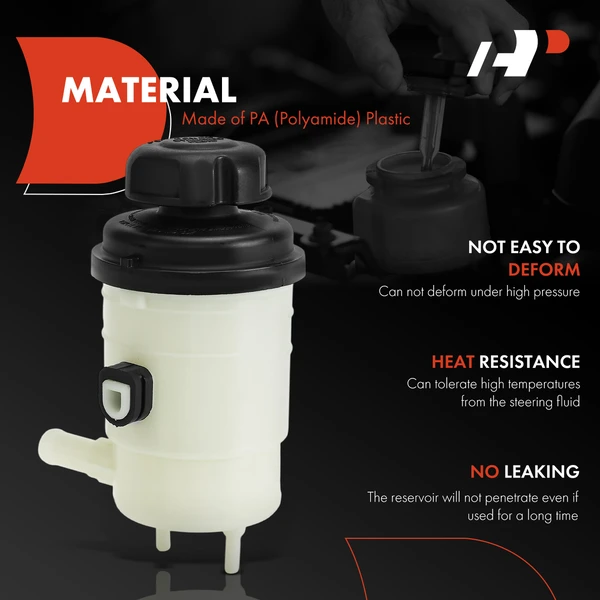 Power Steering Reservoir with Cap for Kia Borrego 2009-2011 V6 3.8L V8 4.6L