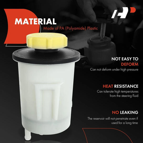 Power Steering Reservoir with Cap for Land Rover Range Rover 10-12 LR3 LR4