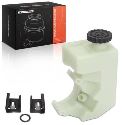Power Steering Reservoir with Cap & Mounting Bracket