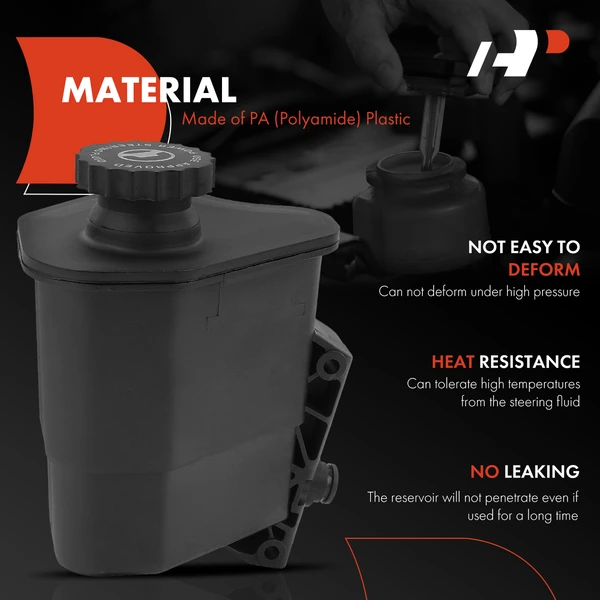 Power Steering Reservoir with Cap for Dodge Ram 1500 2002-2007 Durango Chrysler