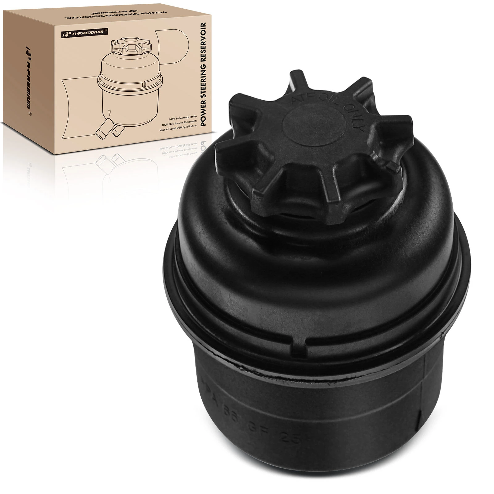 The A-premium Power Steering Reservoir with Cap for BMW E46 323i 325i 325xi 328i 330i 97-06 Image 