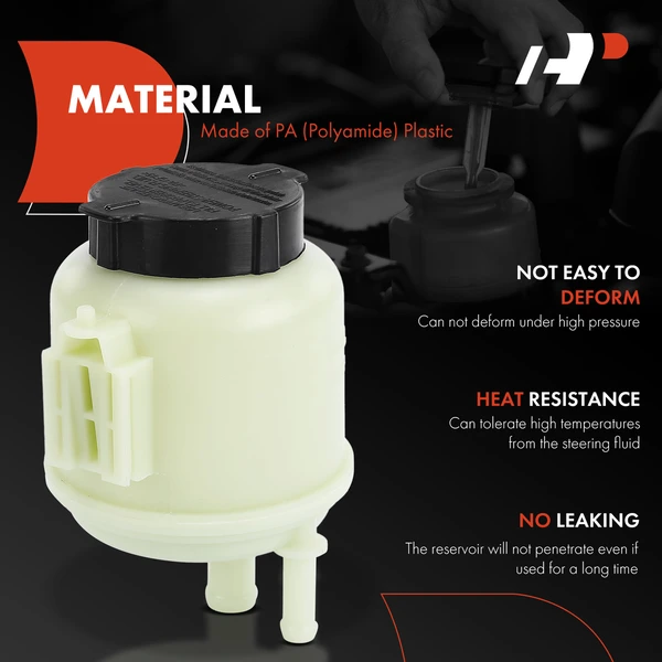 Power Steering Reservoir with Cap for Infiniti G35 M35 QX56 Nissan Armada NV1500