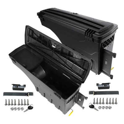 2 Pcs Rear Truck Bed Storage Box Toolbox with Lock