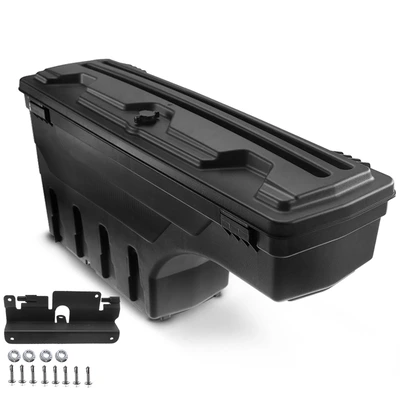 Rear Driver Truck Bed Storage Box ToolBox for 2007-2018 GMC Sierra 3500 HD