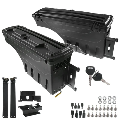 2 Pcs Rear Truck Bed Storage Box Toolbox