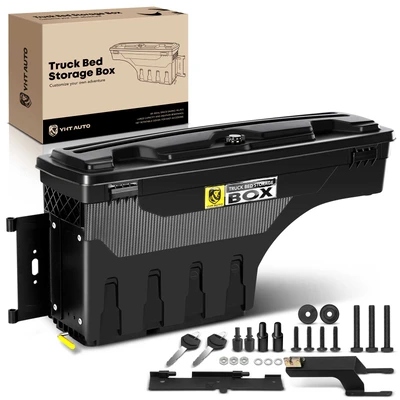 Rear Driver Truck Bed Storage Box ToolBox