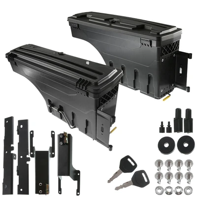 2 Pcs Rear Truck Bed Storage Box Toolbox