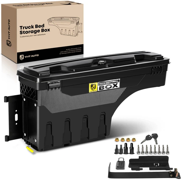 Rear Driver Truck Bed Storage Box ToolBox for Ford F-250 F-350 Super Duty 99-16